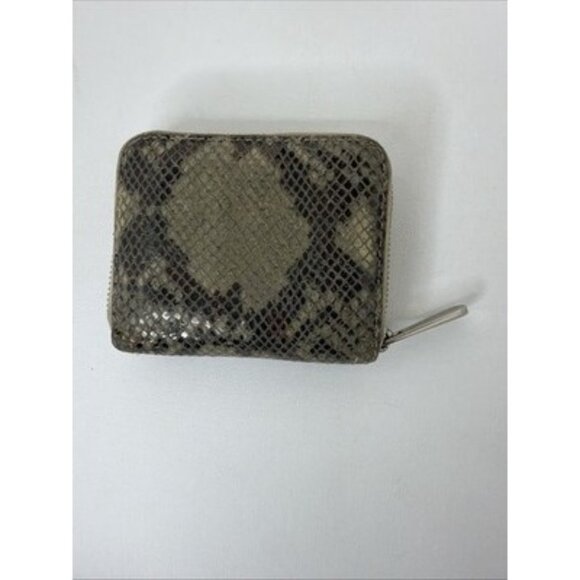 Michael Kors Python Embossed Leather Hobo Shoulder Bag Gold Hardware + Wallet - Picture 13 of 16